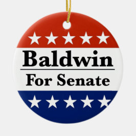 Adorno De Cerámica Reelegir a Tammy Baldwin al Senado de EE. UU. 2024