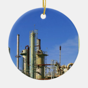 Adorno De Cerámica Refinería de petróleo