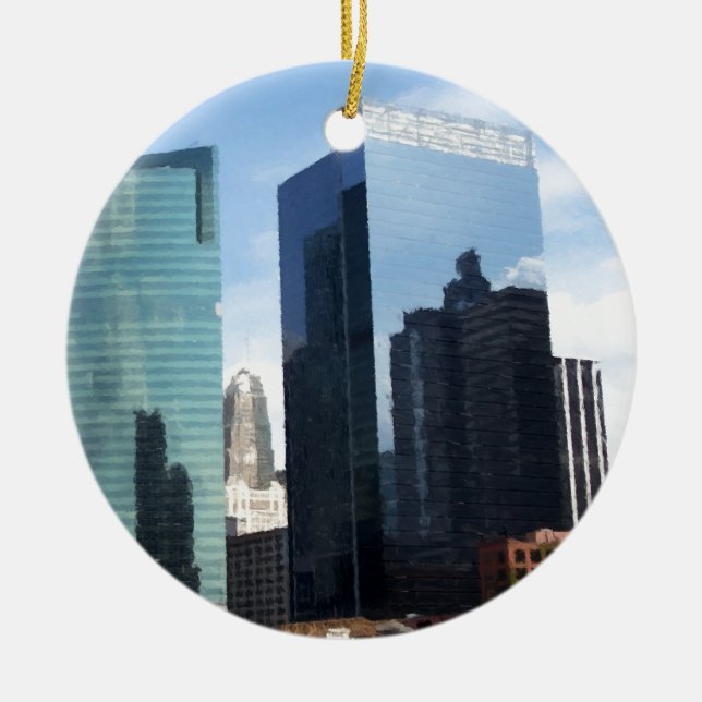 Adorno De Cerámica Reflejos de Chicago (Frente)