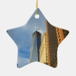 Adorno De Cerámica Reflejos de rascacielos de Nueva York