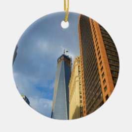 Adorno De Cerámica Reflejos de rascacielos de Nueva York