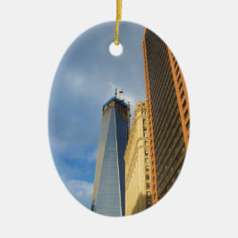 Adorno De Cerámica Reflejos de rascacielos de Nueva York