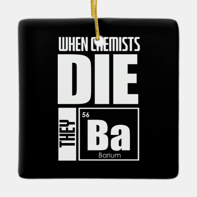 Adorno De Cerámica Regalo científico | Hermosa Química (Anverso)