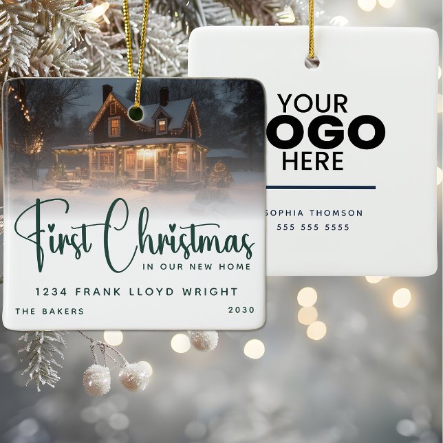 Adorno De Cerámica Regalo con logotipo personalizado Primera Navidad  (Subido por el creador)