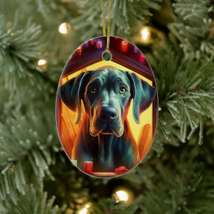 Adorno De Cerámica Regalo conmemorativo de perro, regalo para amante 