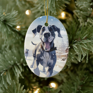 Adorno De Cerámica Regalo conmemorativo de perro, regalo para amantes