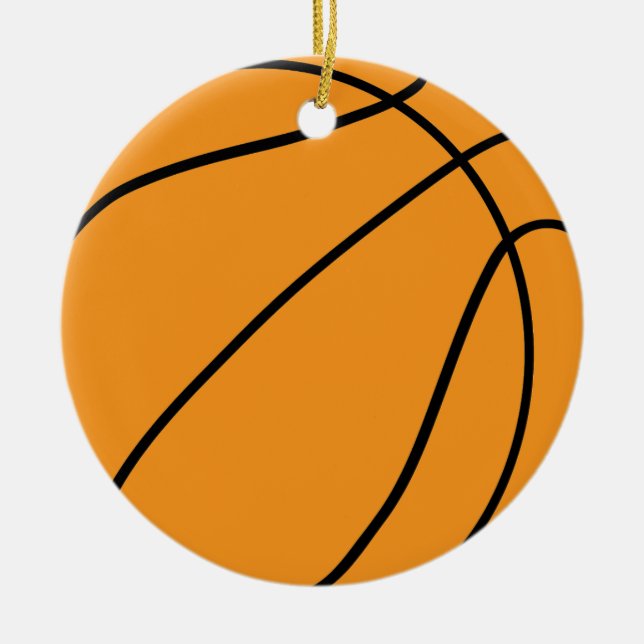 Adorno De Cerámica Regalo de afición al baloncesto personalizado para (Frente)