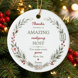 Adorno De Cerámica Regalo de agradecimiento para anfitrión de Mahjong
