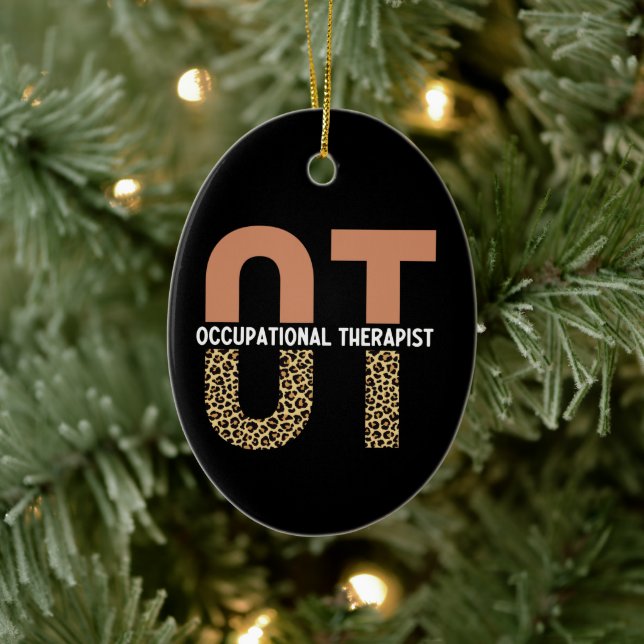 Adorno De Cerámica Regalo de Apreciación Ocupacional Terapéutica (Árbol)