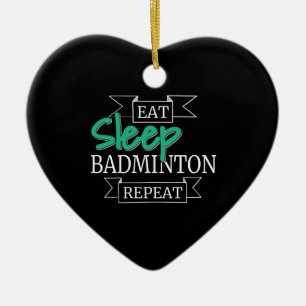 Adorno De Cerámica Regalo de Badminton