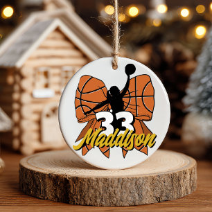 Adorno De Cerámica Regalo de baloncesto, regalo de equipo, regalo de