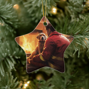 Adorno De Cerámica Regalo de boxer, regalo de Mascota, bombero de per