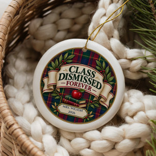 Adorno De Cerámica Regalo de Clase Dismissed Personalizado para Profe