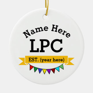 Adorno De Cerámica Regalo de consejero profesional licenciado ornamen