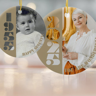 Adorno De Cerámica Regalo de cumpleaños 70 Nacido en 1955