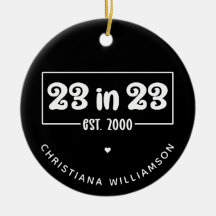 Regalo de cumpleaños número 23 del personalizado e