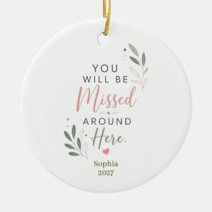 Adorno De Cerámica Regalo de despedida de jubilación personalizado pa
