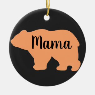 Adorno De Cerámica Regalo de Día de la Madre de diseño de oso de nara