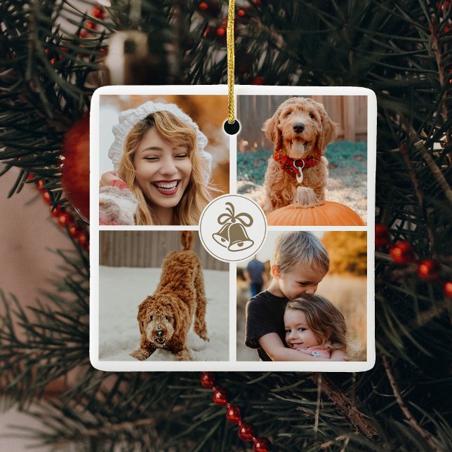Adorno De Cerámica Regalo de familia de fotos de Navidades pequeños (Subido por el creador)