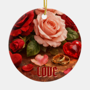 ADORNO DE CERÁMICA REGALO DE FLOR MODERNA Y COLORIDA PARA HIJA HERMAN