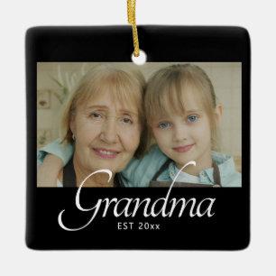 Adorno De Cerámica Regalo de foto establecida de abuela