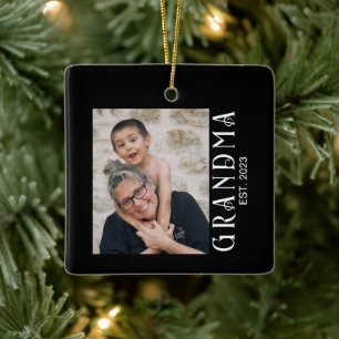 Adorno De Cerámica Regalo de foto establecida de abuela