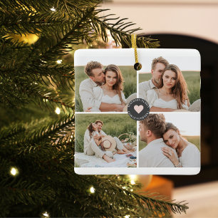 Adorno De Cerámica Regalo de fotografía familiar personalizada de Col