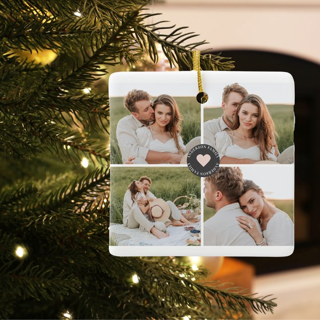 Adorno De Cerámica Regalo de fotografía familiar personalizada de Col (Subido por el creador)