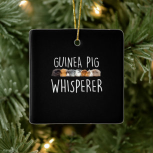 Adorno De Cerámica Regalo de ganadería de cerdo guineano