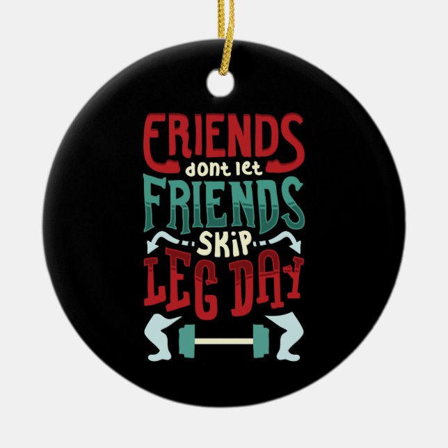 Adorno De Cerámica Regalo de gimnasio (Frente)