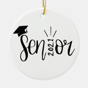 Adorno De Cerámica Regalo De Graduación, Clase 2021, Senior 2021