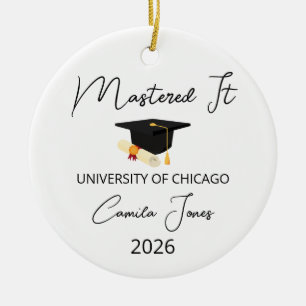 Adorno De Cerámica Regalo de Graduación de Maestría para Ella, De Mae