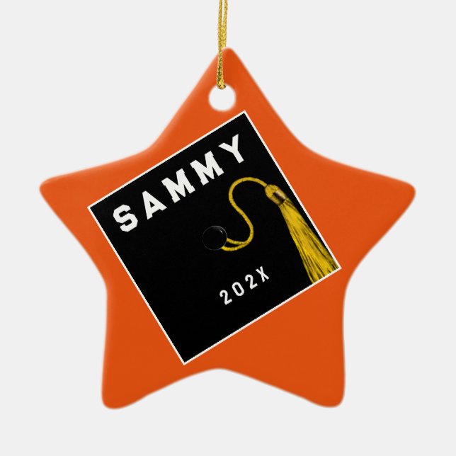 Adorno De Cerámica Regalo de graduación personalizado (Frente)