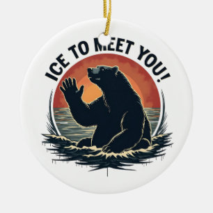 Adorno De Cerámica Regalo De Hielo Para Conocer A Los Navidades De Os