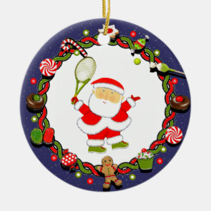 Adorno De Cerámica Regalo de Keepsake de tenis personalizado