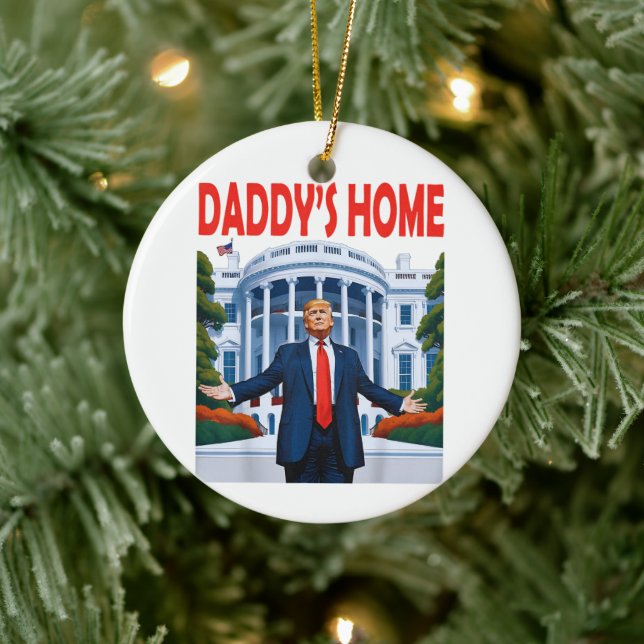 Adorno De Cerámica Regalo de la Casa Blanca de Trump (Árbol)