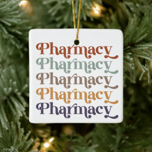 Adorno De Cerámica Regalo de los estudiantes de farmacia retro