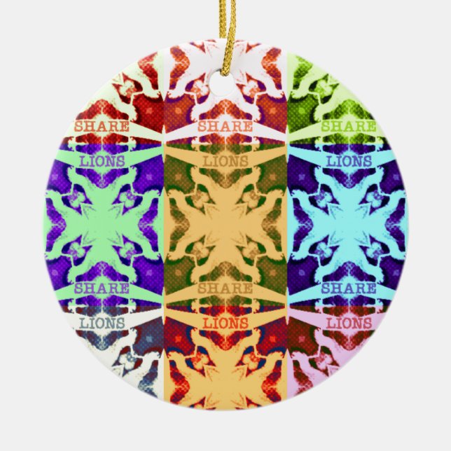 Adorno De Cerámica Regalo de los leones de Hakuna Matata (Frente)