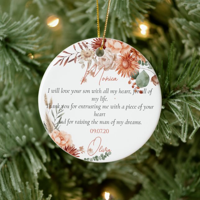 Adorno De Cerámica Regalo De Madre En Derecho (Árbol)