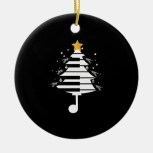Adorno De Cerámica Regalo de música pianista de piano navideño