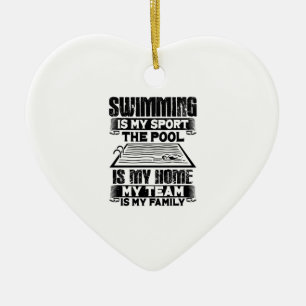 Adorno De Cerámica Regalo De Natación