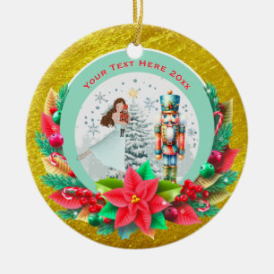 Adorno De Cerámica Regalo de Navidad de Cascanueces, recuerdo familia