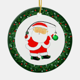Adorno De Cerámica Regalo de Navidad de pesca