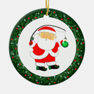 Adorno De Cerámica Regalo de Navidad de pesca