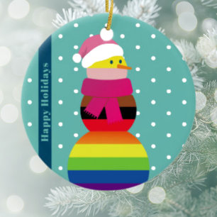 Adorno De Cerámica Regalo de Navidad del orgullo lgbtq lgbtqia queer