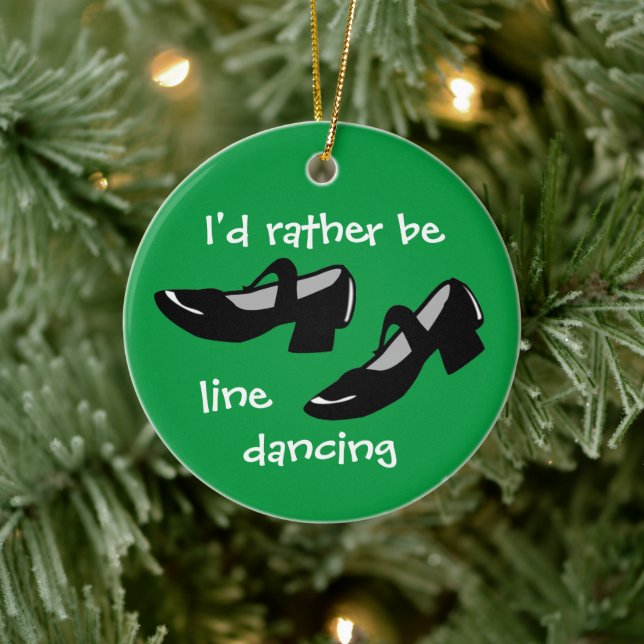 Adorno De Cerámica Regalo de Navidad para bailarina de línea que pref (Árbol)