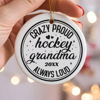 Adorno De Cerámica Regalo de Navidad personalizado para abuela de hoc