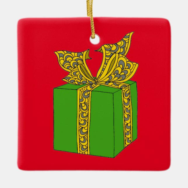 Adorno De Cerámica Regalo de navidades (Anverso)