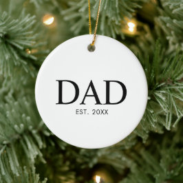 Adorno De Cerámica Regalo de Papá Establecido Nuevo Papá