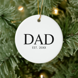 Adorno De Cerámica Regalo de Papá Establecido Nuevo Papá